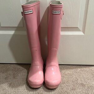 Hunter Blush Pink Rain Boots